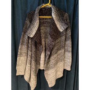 Blu Pepper Ombré Open Sweater